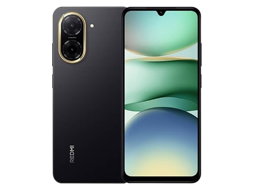 XIAOMI Redmi A5 - Smartphone de 4+128GB, Pantalla inmersiva de 6,88" 120 Hz, Potente procesador Octa Core, Cámara Dual AI de 32 MP, 5100 mAh, Cargador no Incluido, Negro (Versión ES)