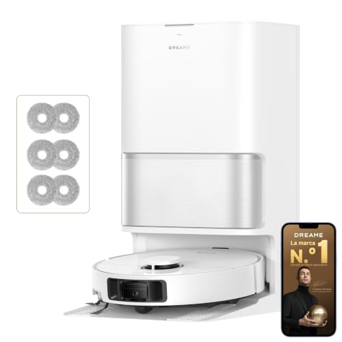 dreame L10s Ultra Gen 3 Kit-A Robot Aspirador y Friegasuelos, Succión de 25.000Pa, Cepillo Lateral y Mopa Extensible, AceClean DryBoard y Autolimpieza Automática de Mopa, Secado con Aire Caliente