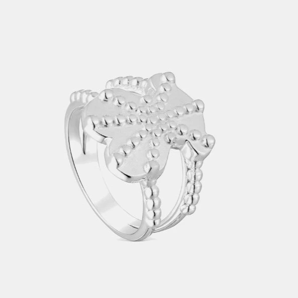 Anillo grande de plata con oso - Tous - Plateado

