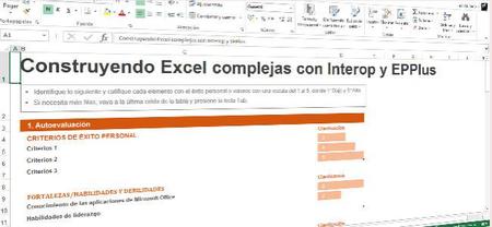 EPPlus, o como tratar en C# con Excel en OpenXML y no morir con Interop. Capítulo 1