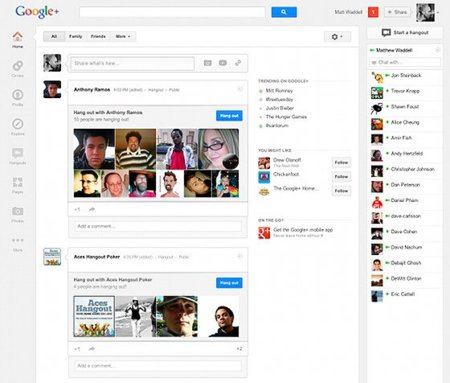 Google cambia y renueva el diseño de Google+