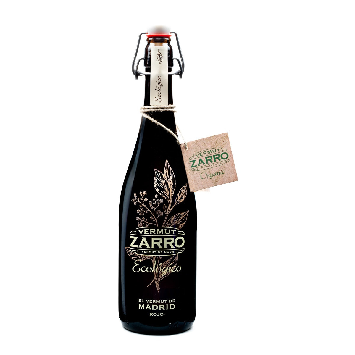 Vermut rojo ecológico Zarro