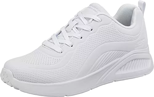 Skechers BOBS BUNO HOW SWEET, Zapatillas para Mujer, White Duraleather, 41 EU