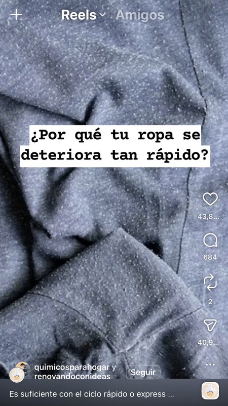 Con lavados a alta temperatura, la ropa se deteriora.