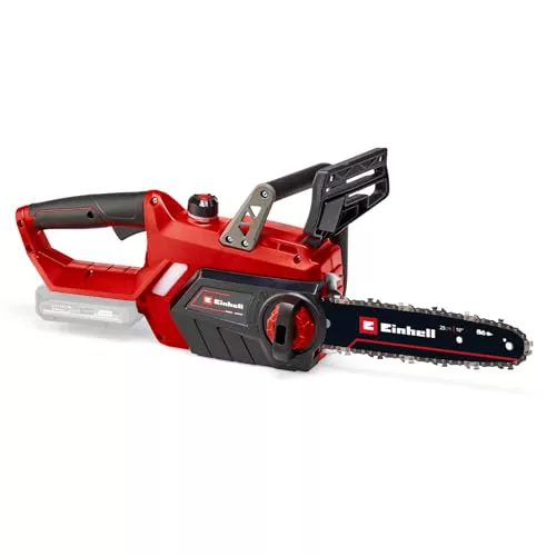 Einhell Motosierra con batería GE-LC 18/25 Li-Solo Power X-Change (18 V, 23 cm de longitud de corte, 4,5 m/s, lubricación de cadena automática, tensado de cadena sin herramientas, sin batería)