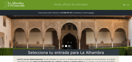 Una brecha en la web de entradas de la Alhambra expone los datos de 4,5 millones de visitantes 