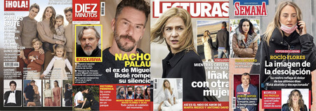 Urdangarín con otra mujer, Nacho Palau rompe su silencio sobre Miguel Bosé y el primer posado familiar completo de Carlos Baute: estas son las portadas de la semana del 19 de enero