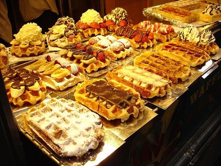 Los gofres, plato típico de Bélgica