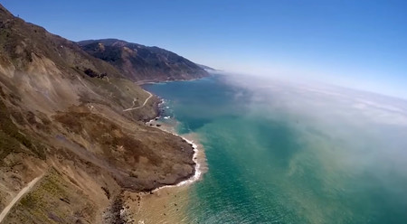 La Pacific Coast Highway, sepultada por un millón de toneladas de tierra y rocas en Big Sur