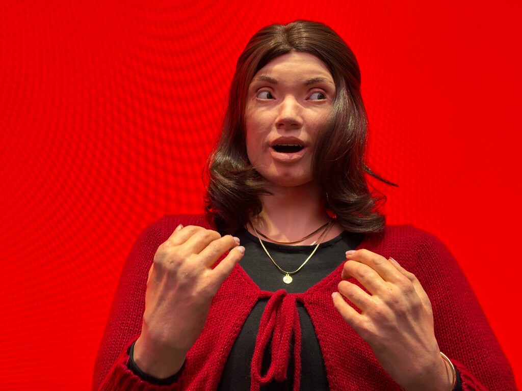 Meet Amira, an Unsettlingly Realistic Robot With Synthetic Skin That Reacts to Things Just Like You