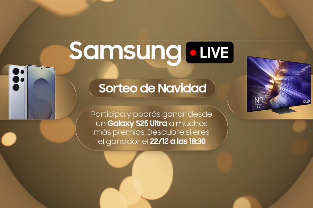 Solo por apuntarte al Sorteo de Navidad de Samsung puedes ganar un Galaxy S25, una Smart TV de 55" y más premios