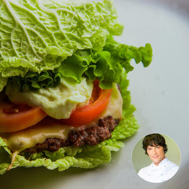 Jordi Cruz para la hamburguesa healthy con lechuga cambiando al pan: “Tienen una textura crujiente que nos va a venir muy bien" 