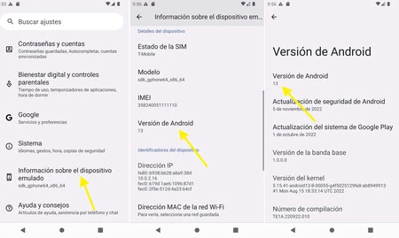 カスタマイズ層を持たないモバイル上の Android のバージョン