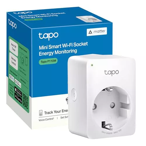 Tapo P110M – Mini enchufe inteligente Wi-Fi (con monitoreo de energía)