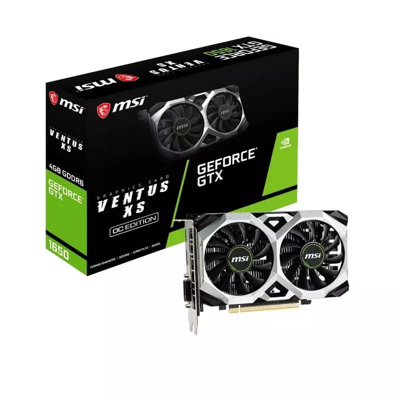MSI GeForce GTX 1650 D6 VENTUS XS OC 4GB GDDR6 MSI GeForce GTX 1650 D6 VENTUS XS OC 4GB GDDR6