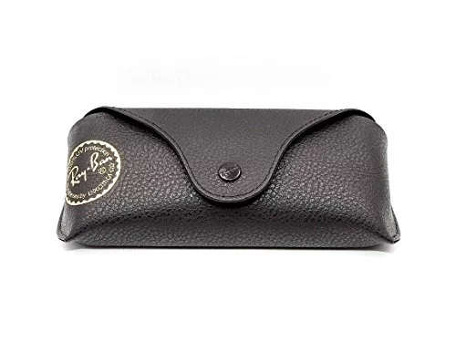 Ray-Ban Funda negra para gafas de sol + paquete con kit de gafas de lujo eSHADES, Negro -, Medium