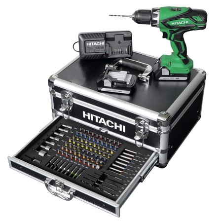 Por 189 euros puedes hacerte con este completo set de taladro atornillador Hitachi DS18DJL WK en Amazon