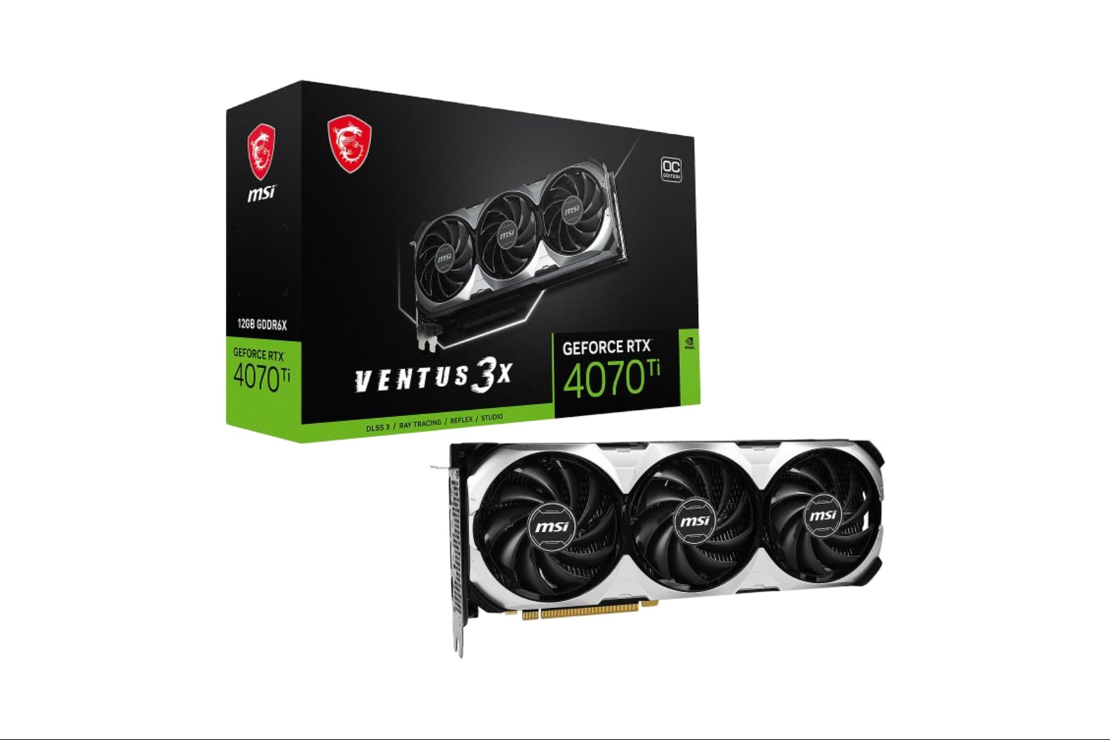 MSI GeForce RTX 4070 Ti VENTUS 3X OC 12GB GDDR6X DLSS3