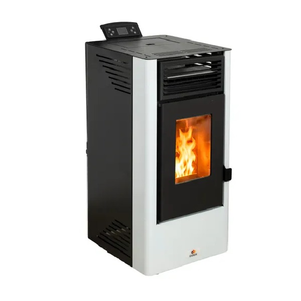 Estufa de pellet WATT 9 9 kW blanco
