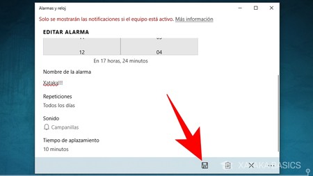 Alarmas best sale windows 10