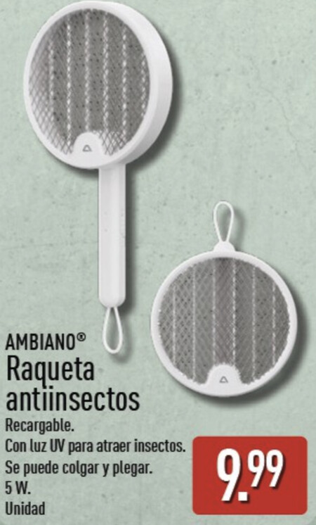 Raqueta Antiinsectos Aldi