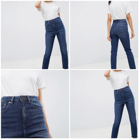 En Asos tenemos estos vaqueros 24/7 con diseño Mom y corte slim por 16,49 euros 