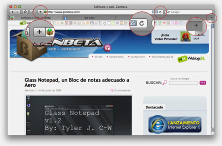 Safari 4, sufriendo su rediseño