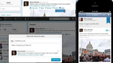 Compartir un tweet por correo, la nueva característica de Twitter