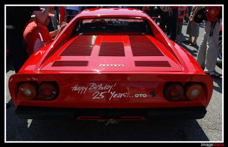 25 aniversario del Ferrari 288 GTO en el circuito de Montmeló