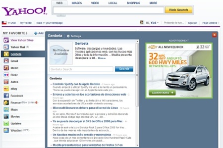 Yahoo estrena nueva página de inicio