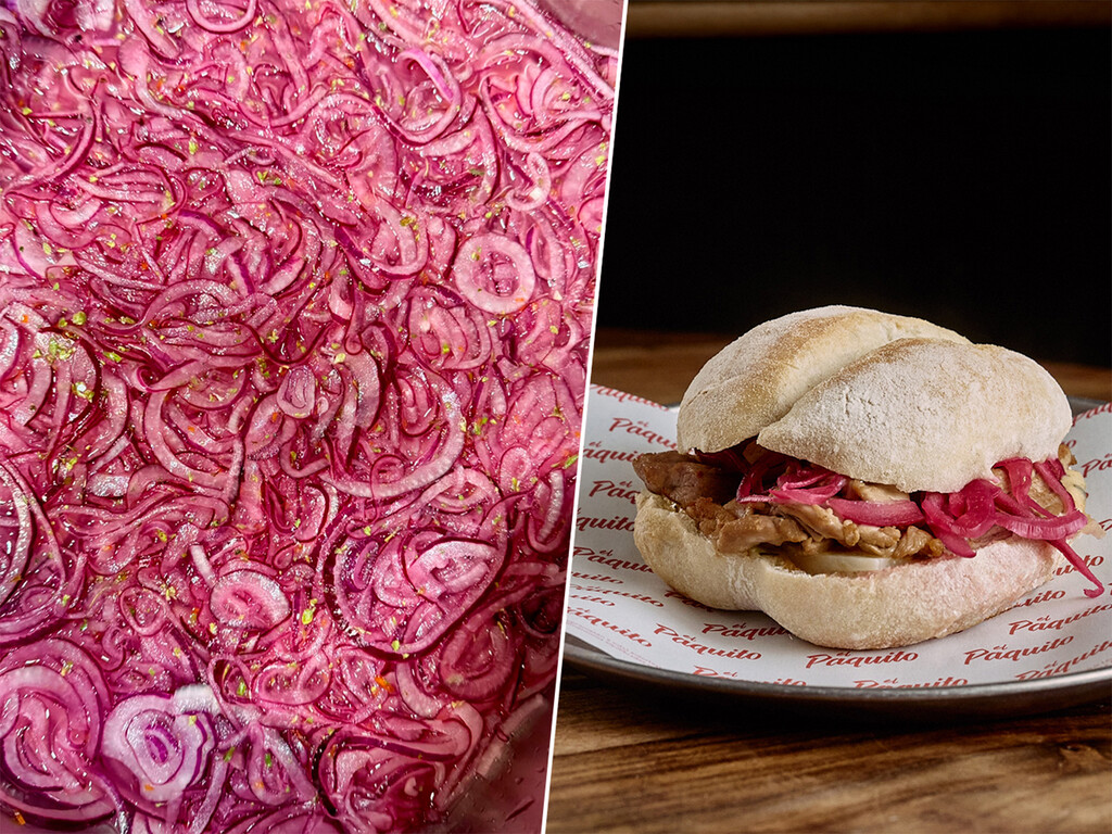 Esta cebolla encurtida mexicana tiene premio: el mejor bocadillo de cordero de Madrid, pero le va bien a cualquier carne