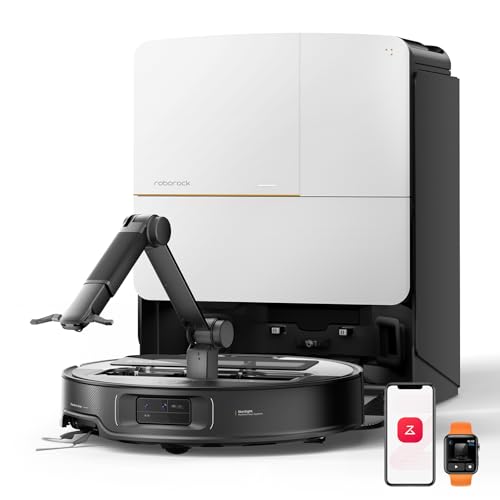 roborock Saros Z70 Robot Aspirador con Brazo Mecánico OmniGrip Plegable de 5 Ejes