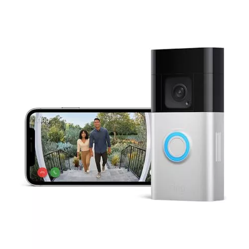 Ring Videotimbre Plus con batería (Última generación) | Battery Video Doorbell Plus | Videotimbre inalámbrico con cámara 1536p HD, batería recargable | Fácil de instalar por cuenta propia (5 min.)