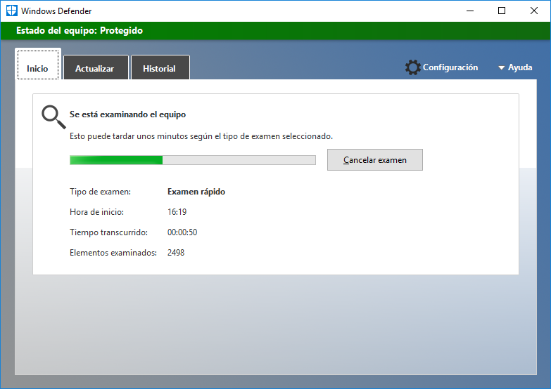 Le he dado una oportunidad a Windows Defender y me he encontrado con un buen antivirus