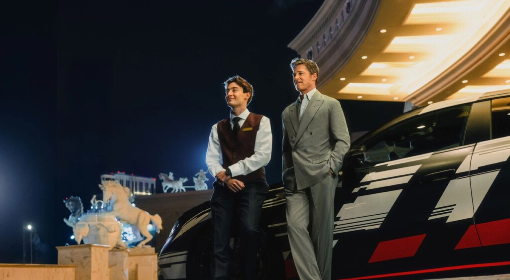 Brad Pitt y George Russell la lían en Las Vegas: así presenta AMG la nueva bestia eléctrica con la que quiere humillar al Porsche Taycan 