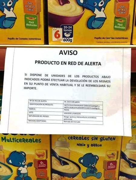 ¿Es cierto que hay riesgo químico por consumir las papillas de cereales Nestlé?