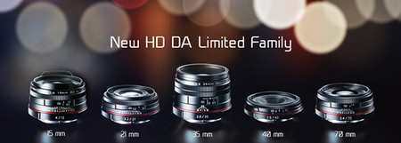 Pentax presenta cinco nuevos objetivos HD DA, en edición limitada