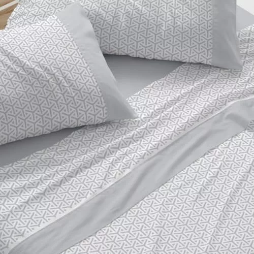 Burrito Blanco | Juego de Sábanas 100% Algodón Cama 135 Gris