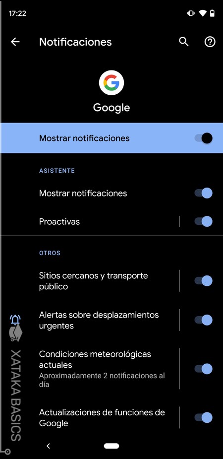 Notificaciones Google