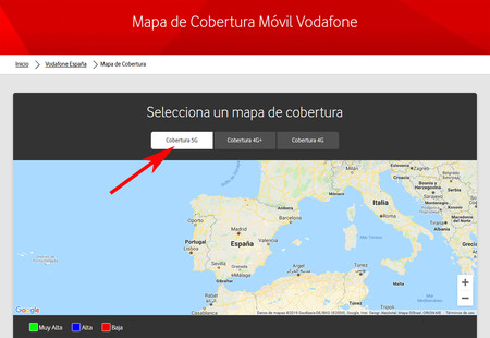 Vodafone 5g Mapa