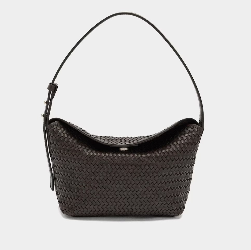 Bolso de hombro de piel trenzado de Parfois

