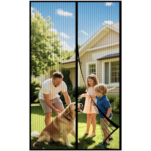DIKER Mosquitera Cortina Puerta Magnetica Imantada 