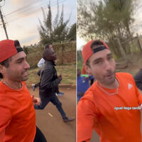 Un español sale a correr en Kenia y se le une un trabajador local con mocasines a 3:45 min/Km. Aún no sale de su asombro