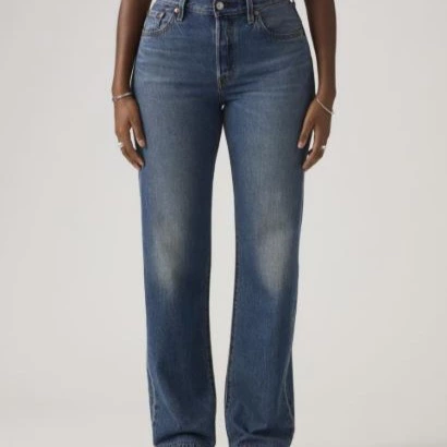 Vaquero recto de mujer 501 90s - Levi's - Azul

