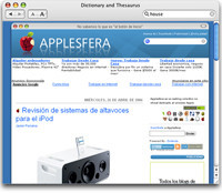 Web en otros programas de Mac os X