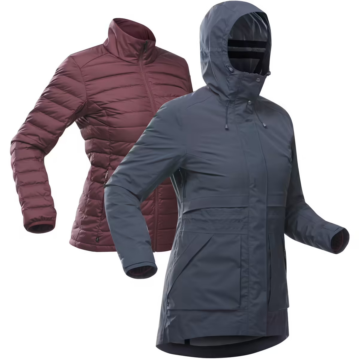 Chaqueta 3en1 impermeable de senderismo - SH900 mountain -10 °C - Mujer
