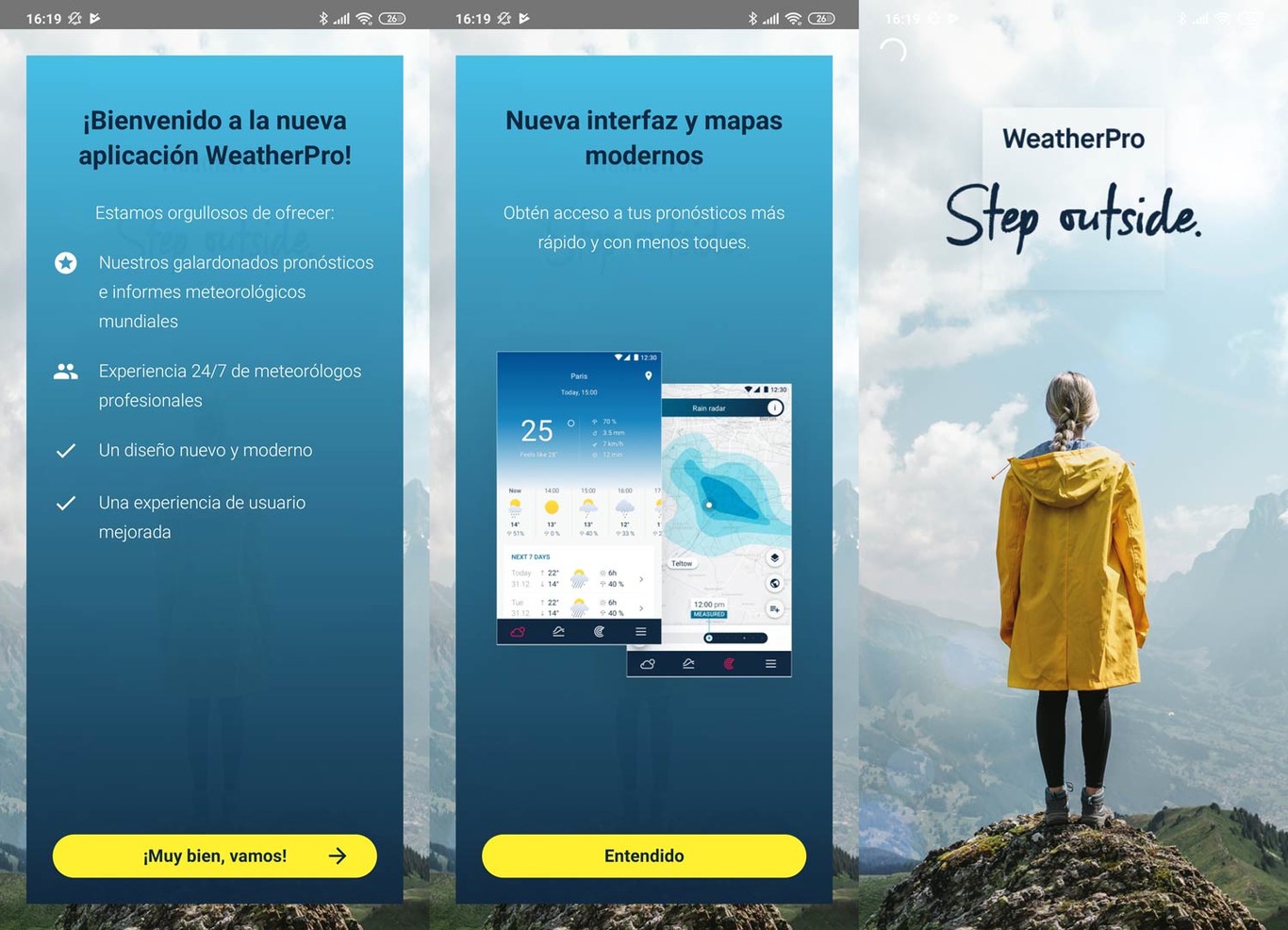 La aplicación del tiempo WeatherPro se renueva a fondo con nueva ...