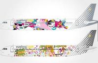 Vueling by MTV, una iniciativa con aviones "vestidos" por Custo Barcelona