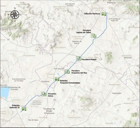 Trazo Tren Mexico Pachuca Mexico