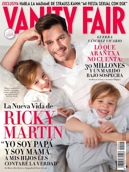 Se me cae toda la baba con Ricky Martin y sus nenes en Vanity Fair